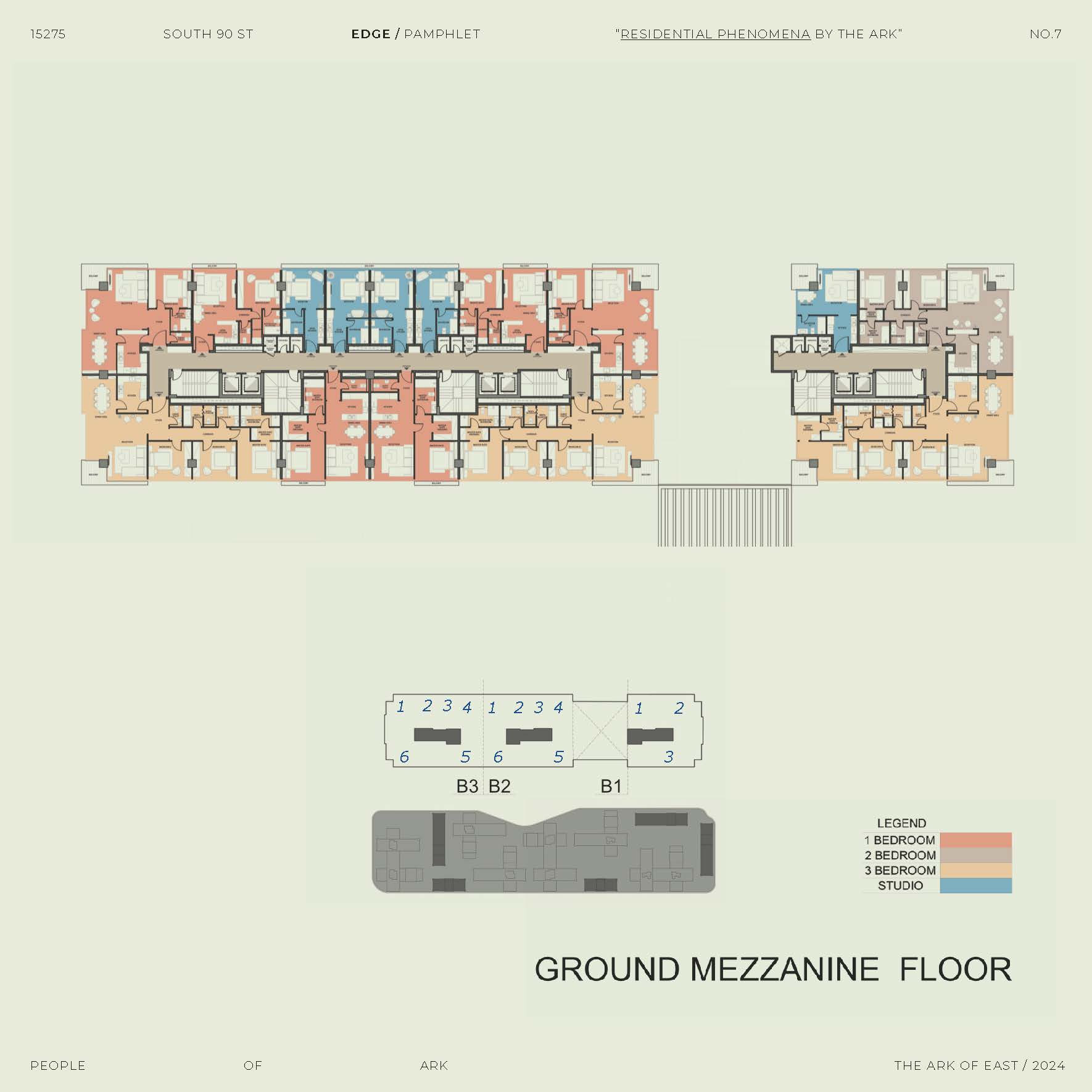 Floor plan for apartment at Edge