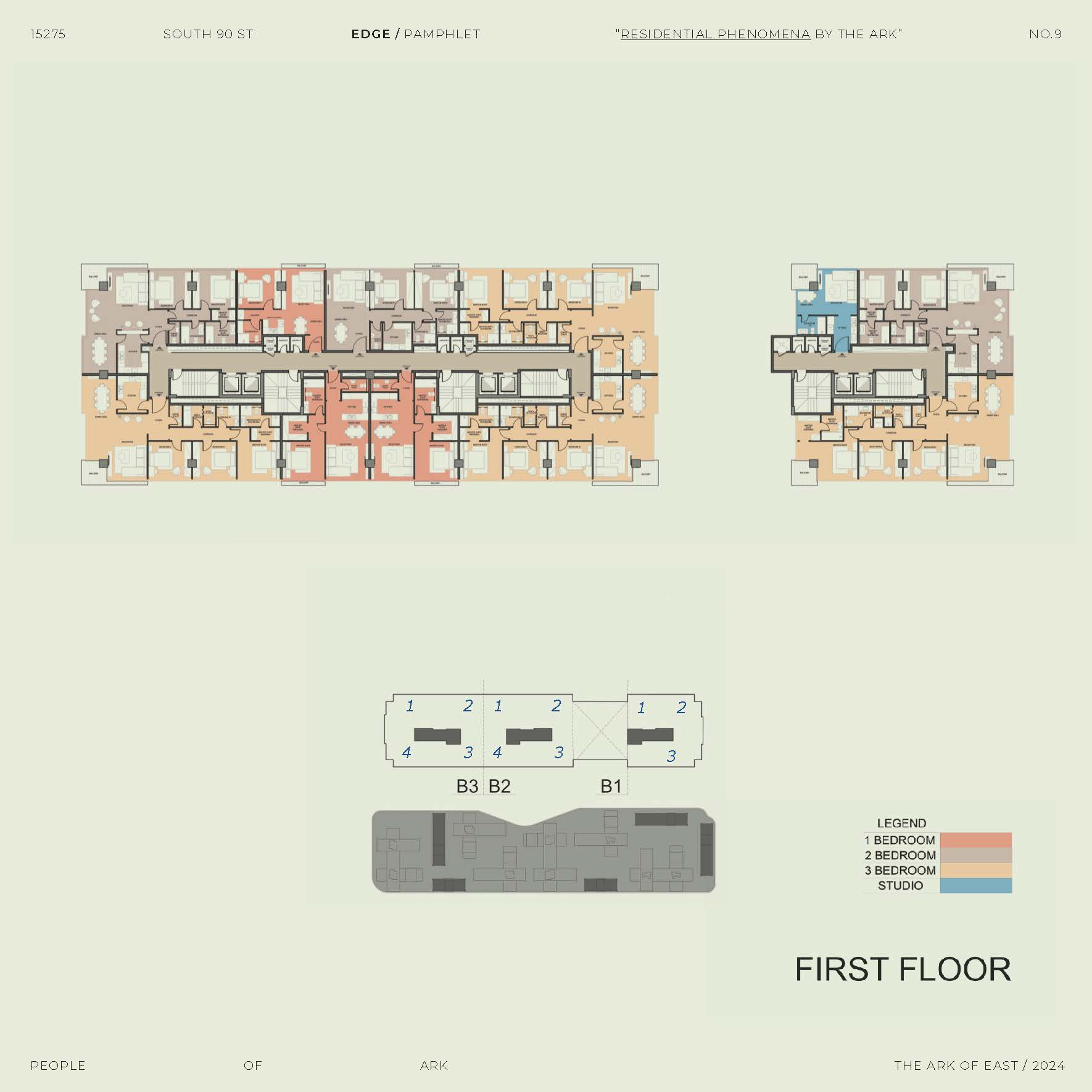 Floor plan for apartment at Edge