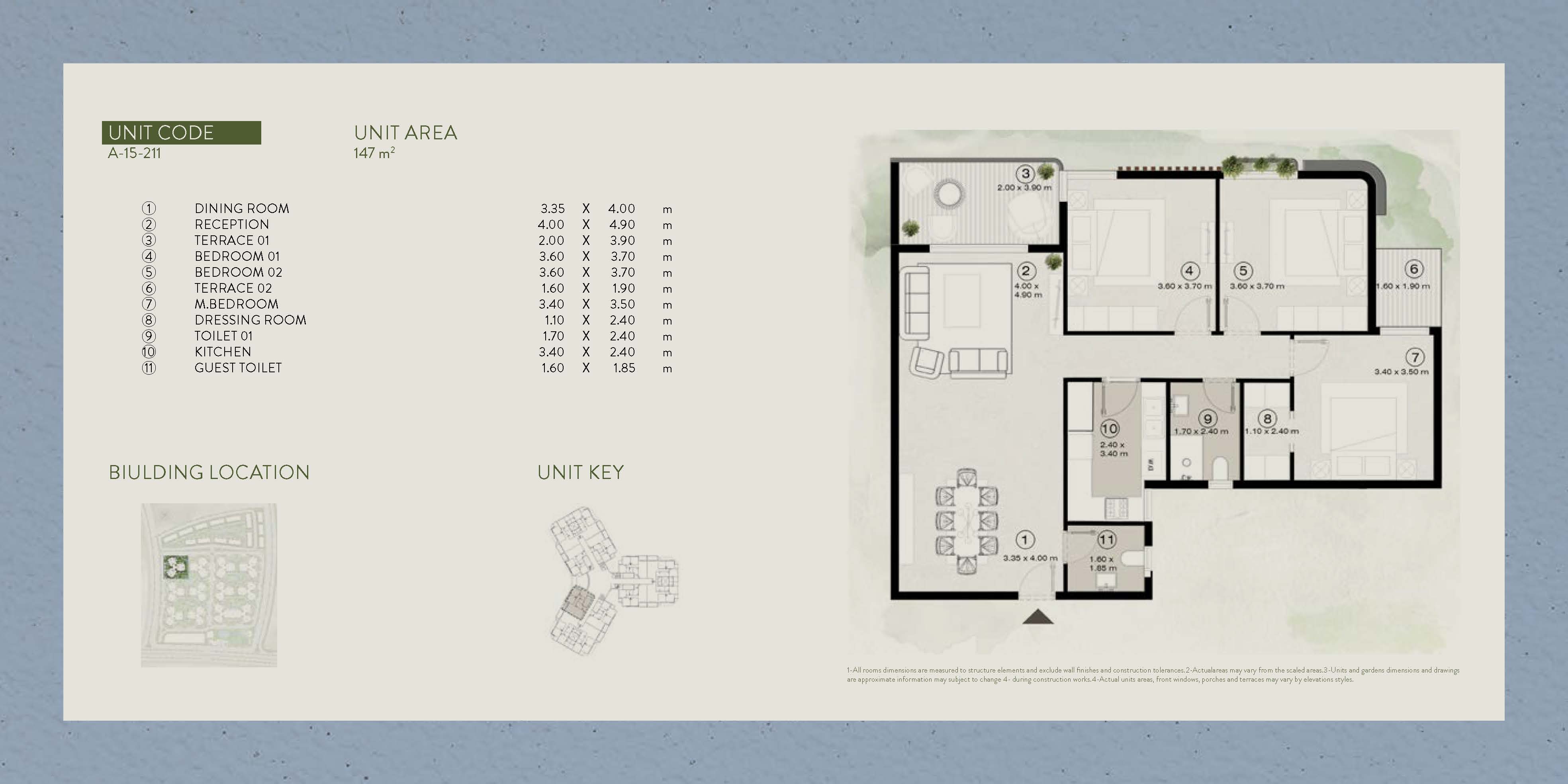 Floor plan for apartment at The Islands