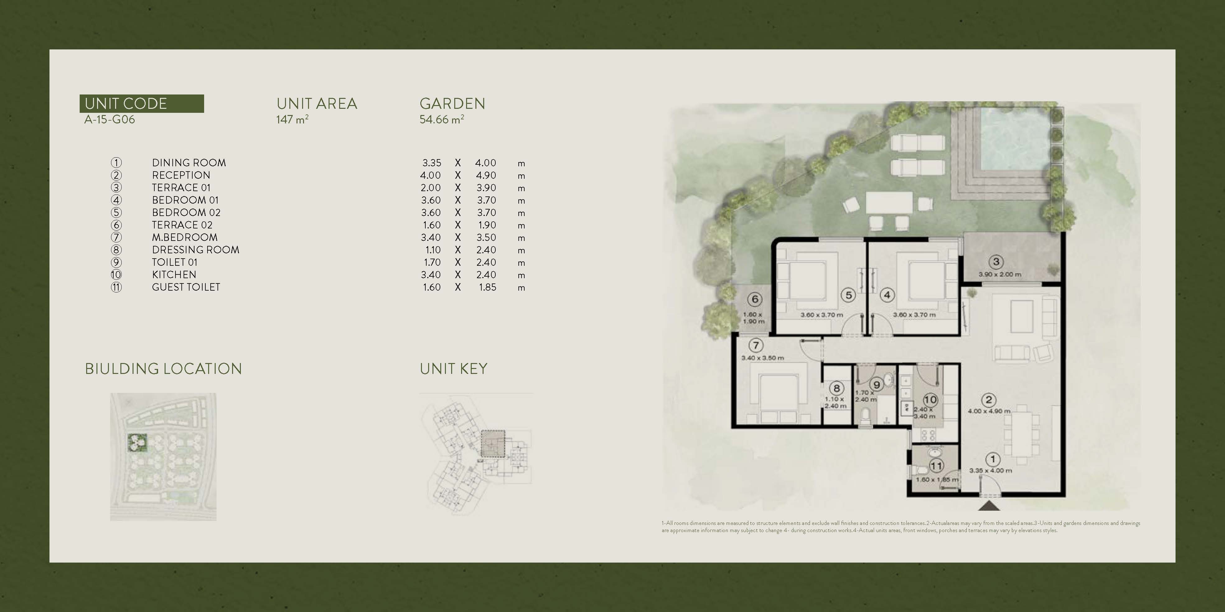 Floor plan for apartment at The Islands