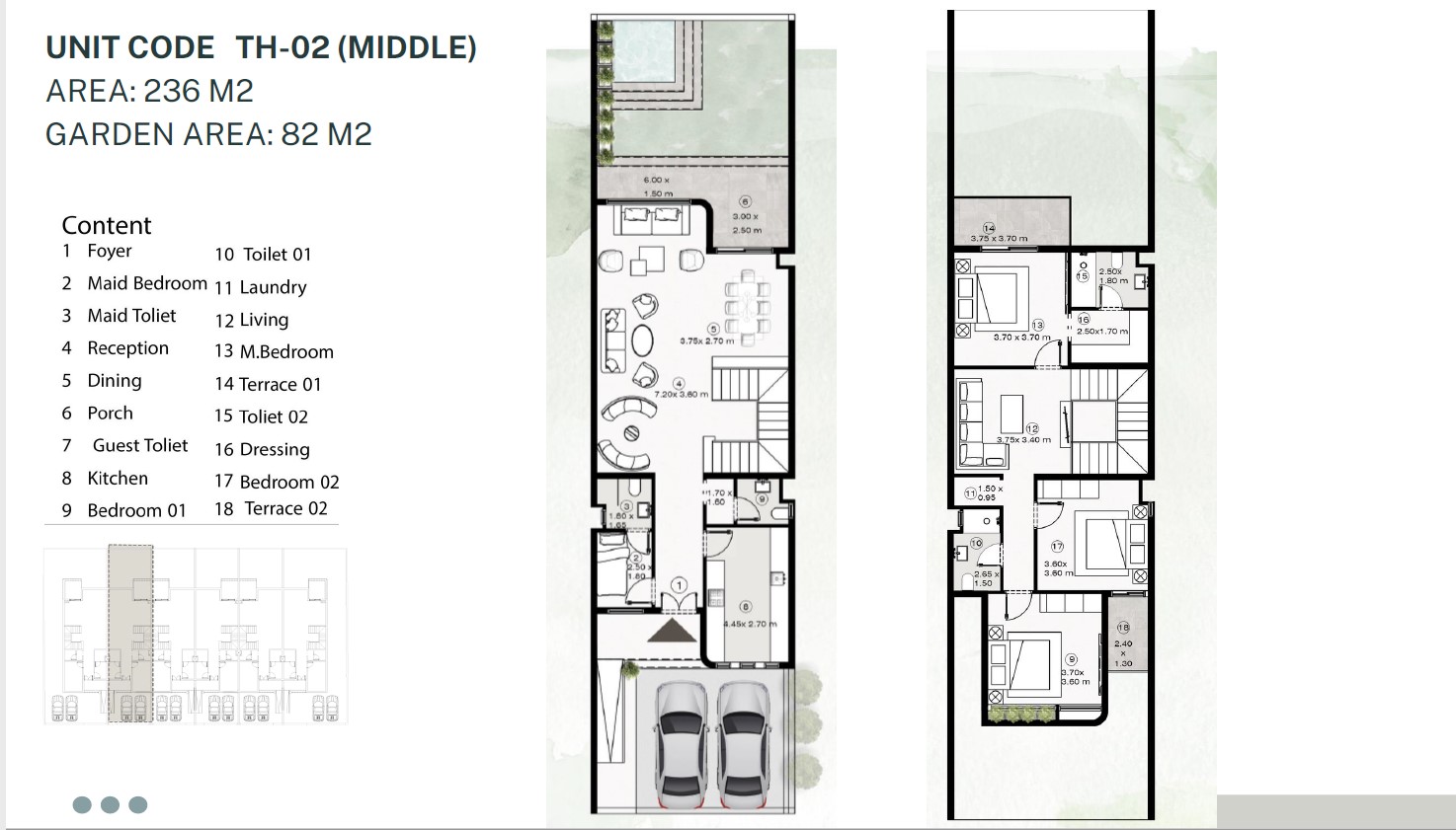 Floor plan for townhouse at The Islands