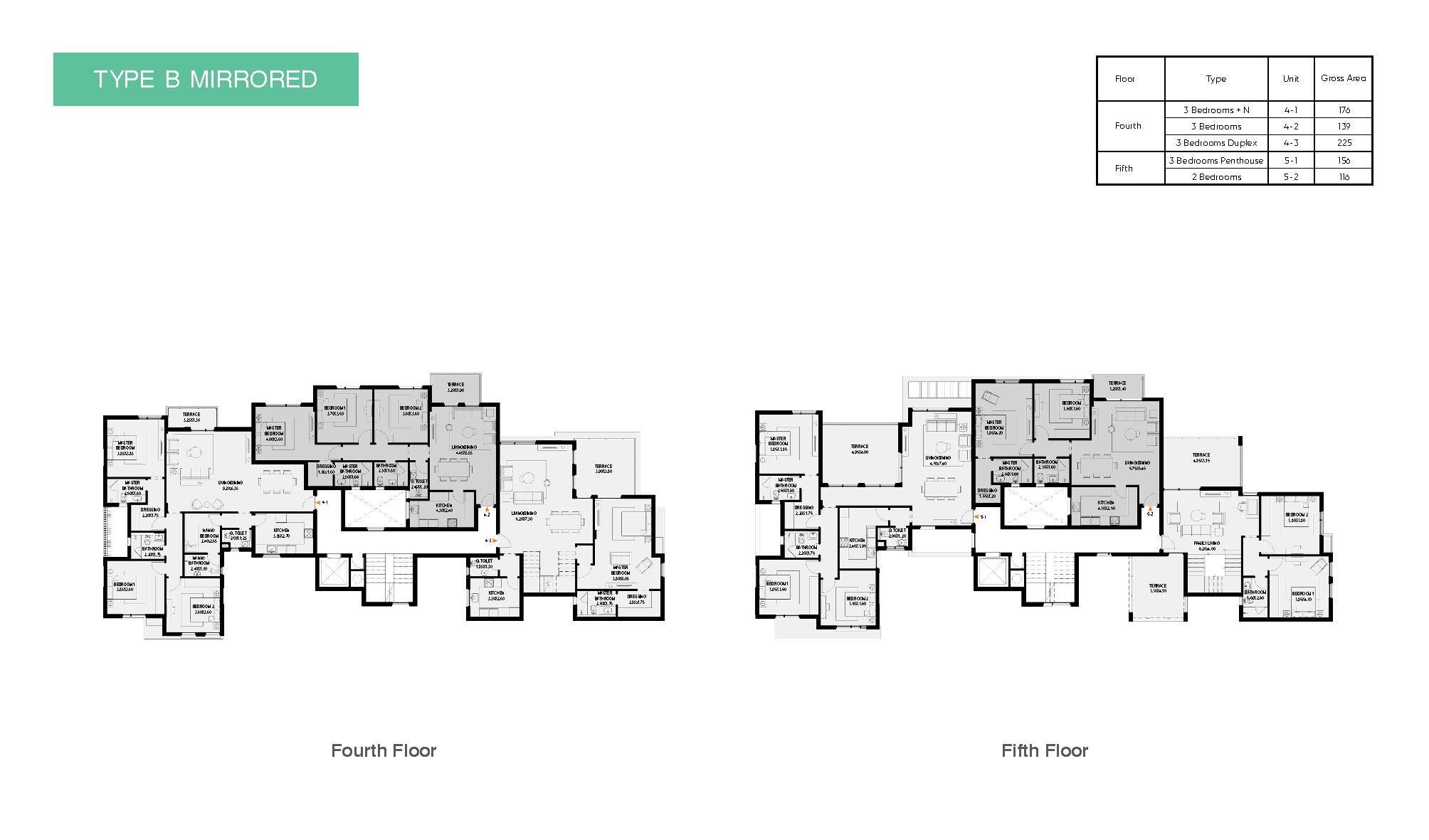 Floor plan for apartment at O West Orascom