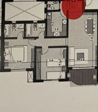 Floor plan for apartment at Bloomfields