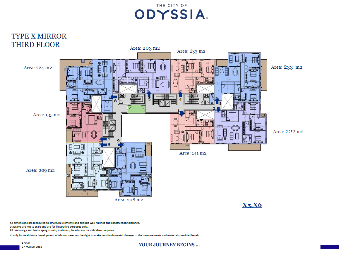 Floor plan for apartment at Alaire