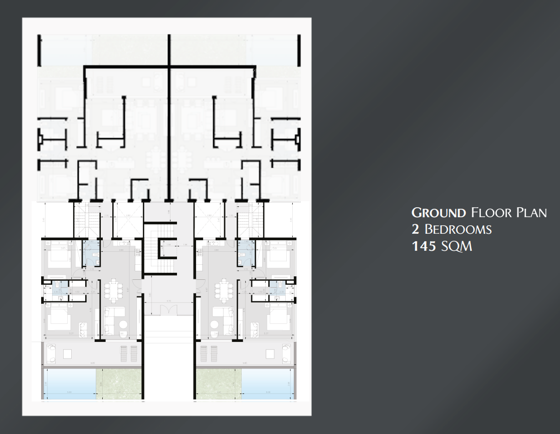 Floor plan for apartment at Lake view Residence 2