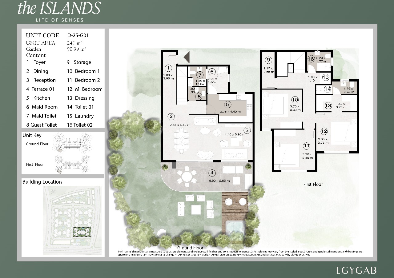 Floor plan for duplex at The Islands