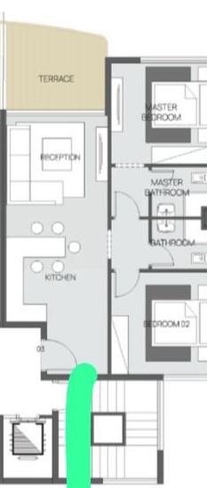 Floor plan for chalet at Safia - Ras El Hekma