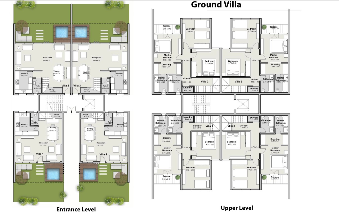 Floor plan for villa at The Median Residences