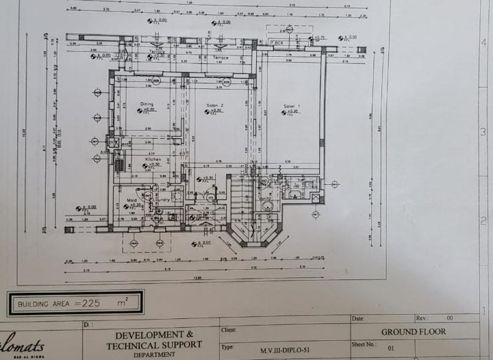 Floor plan for villa at Mountain View Ras El Hekma