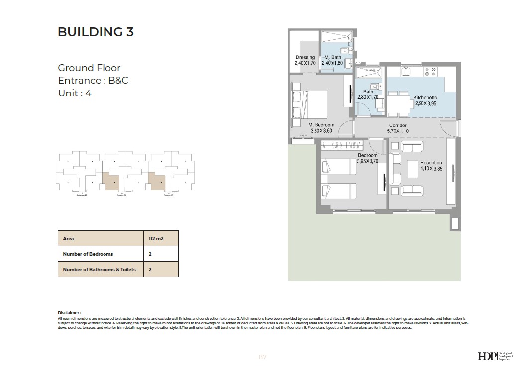 Floor plan for apartment at Talda