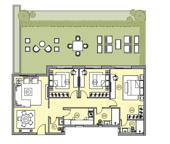 Floor plan for apartment at HAPTown
