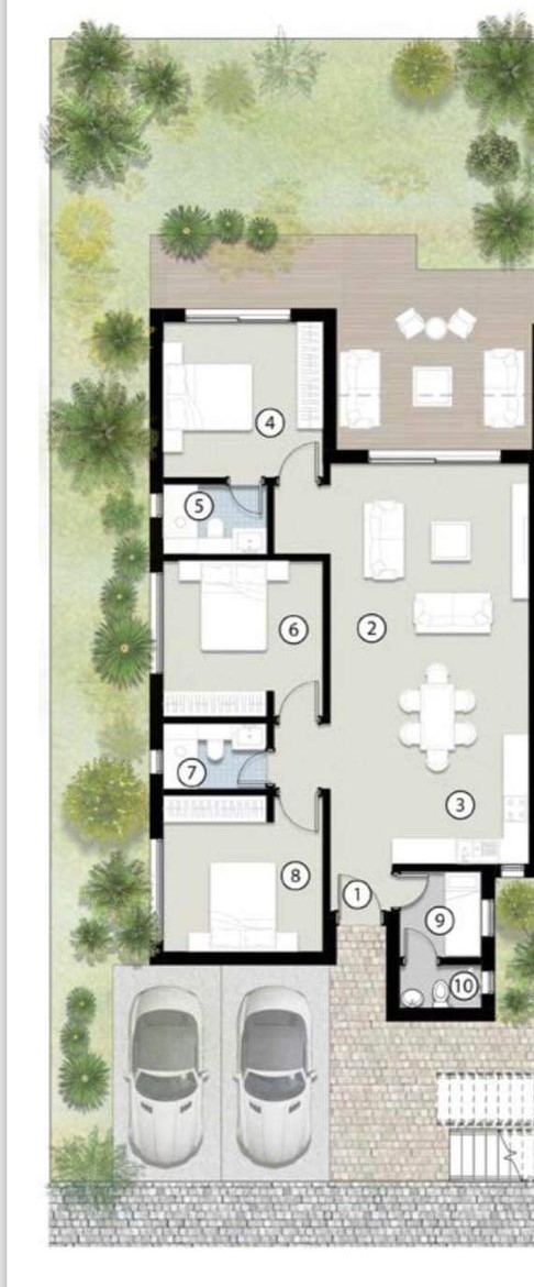 Floor plan for chalet at Silversands