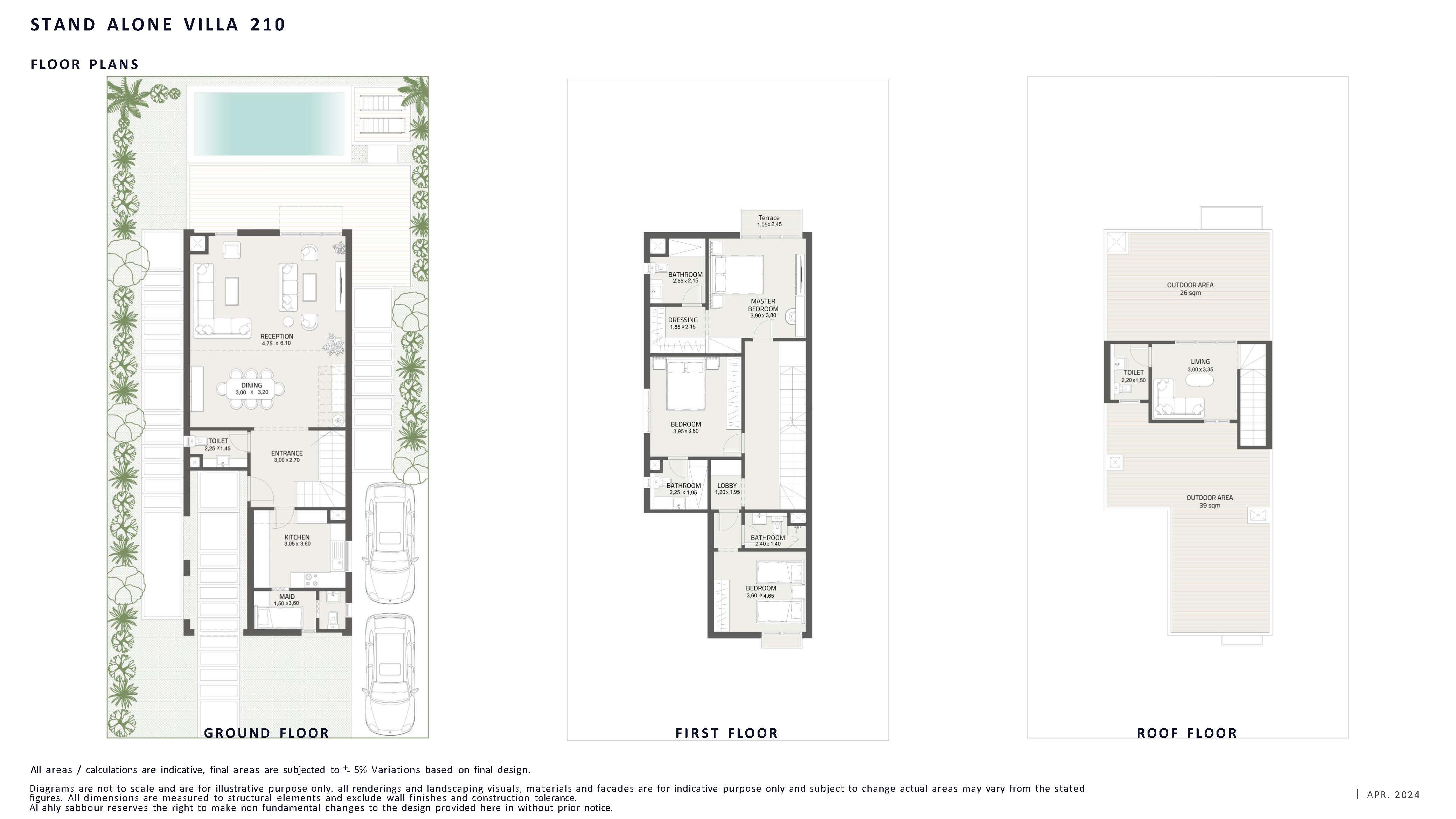 Floor plan for villa at At East