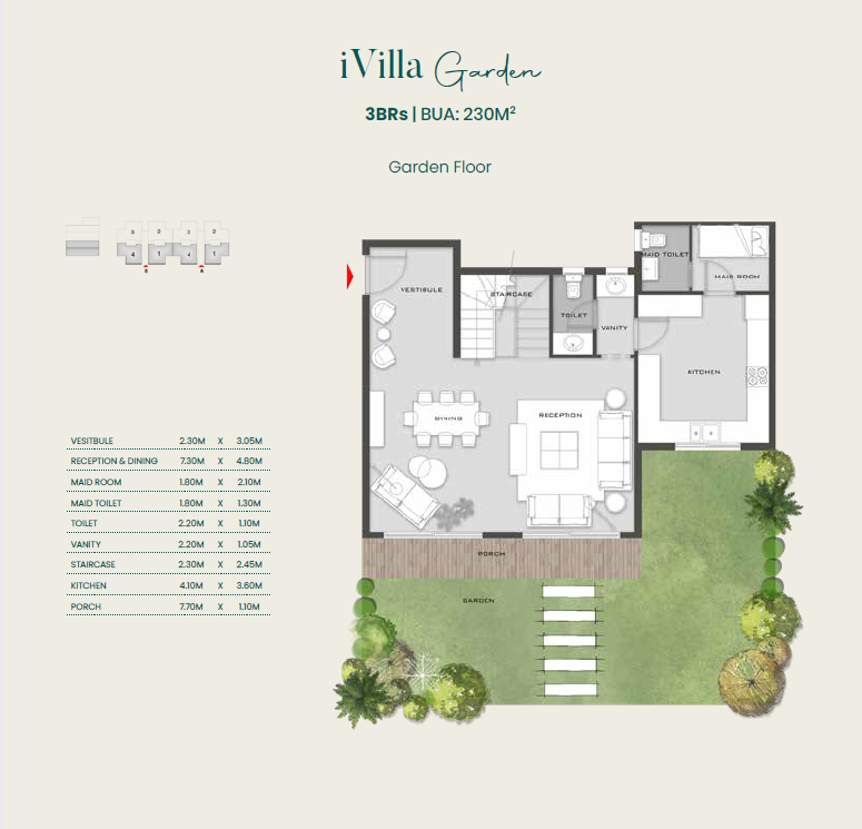 Floor plan for duplex at Aliva Mountain View Mostakbal City