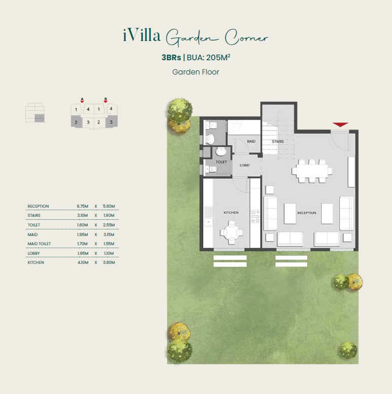 Floor plan for duplex at Aliva Mountain View Mostakbal City