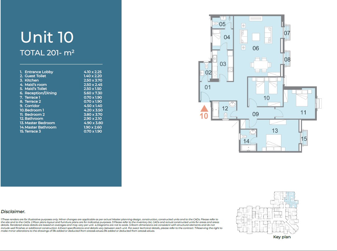 Floor plan for apartment at Il Latini City Edge
