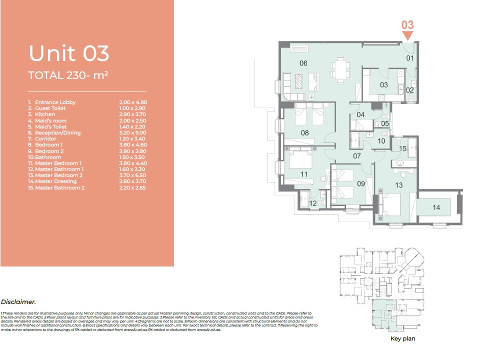 Floor plan for apartment at Il Latini City Edge