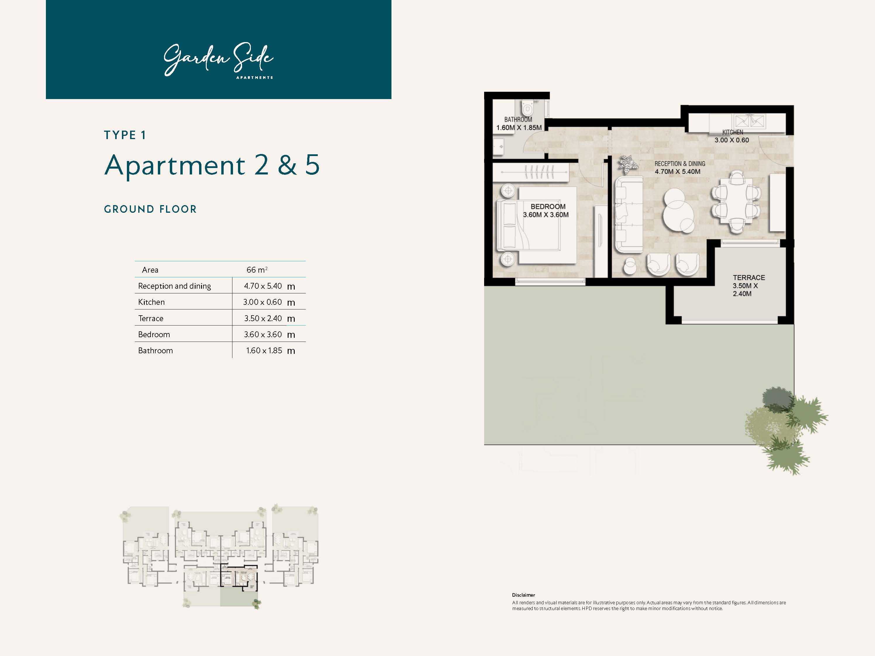 Floor plan for apartment at Garden Lakes