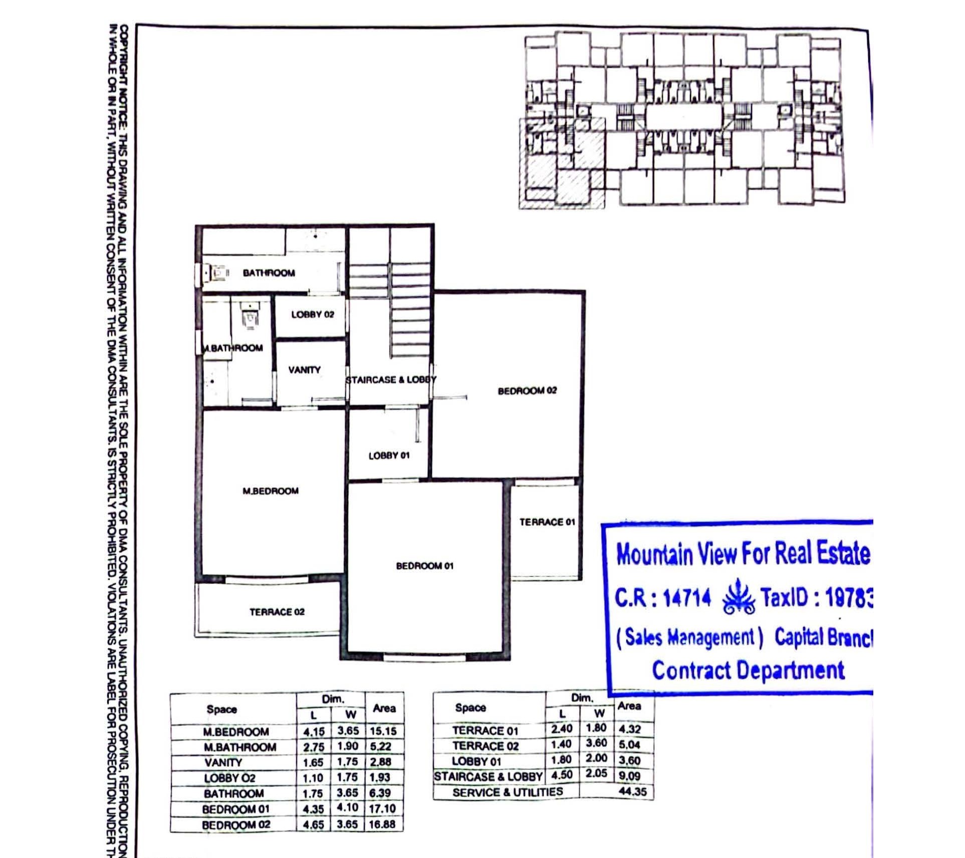 Floor plan for duplex at Mountain View iCity October