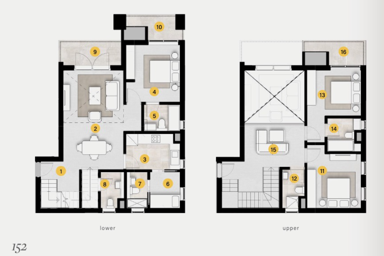 Floor plan for duplex at ZED