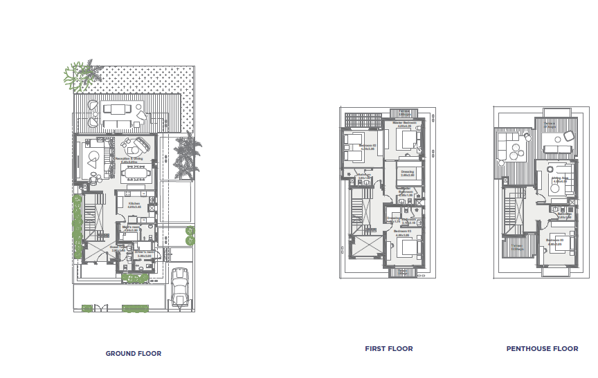 Floor plan for villa at Stei8ht