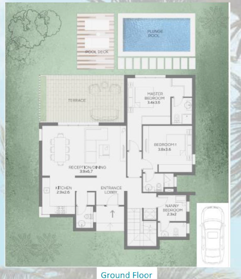Floor plan for villa at Makadi Heights