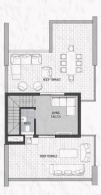 Floor plan for townhouse at SODIC East