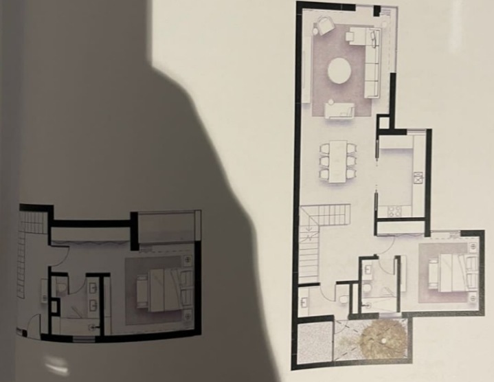 Floor plan for duplex at Solana