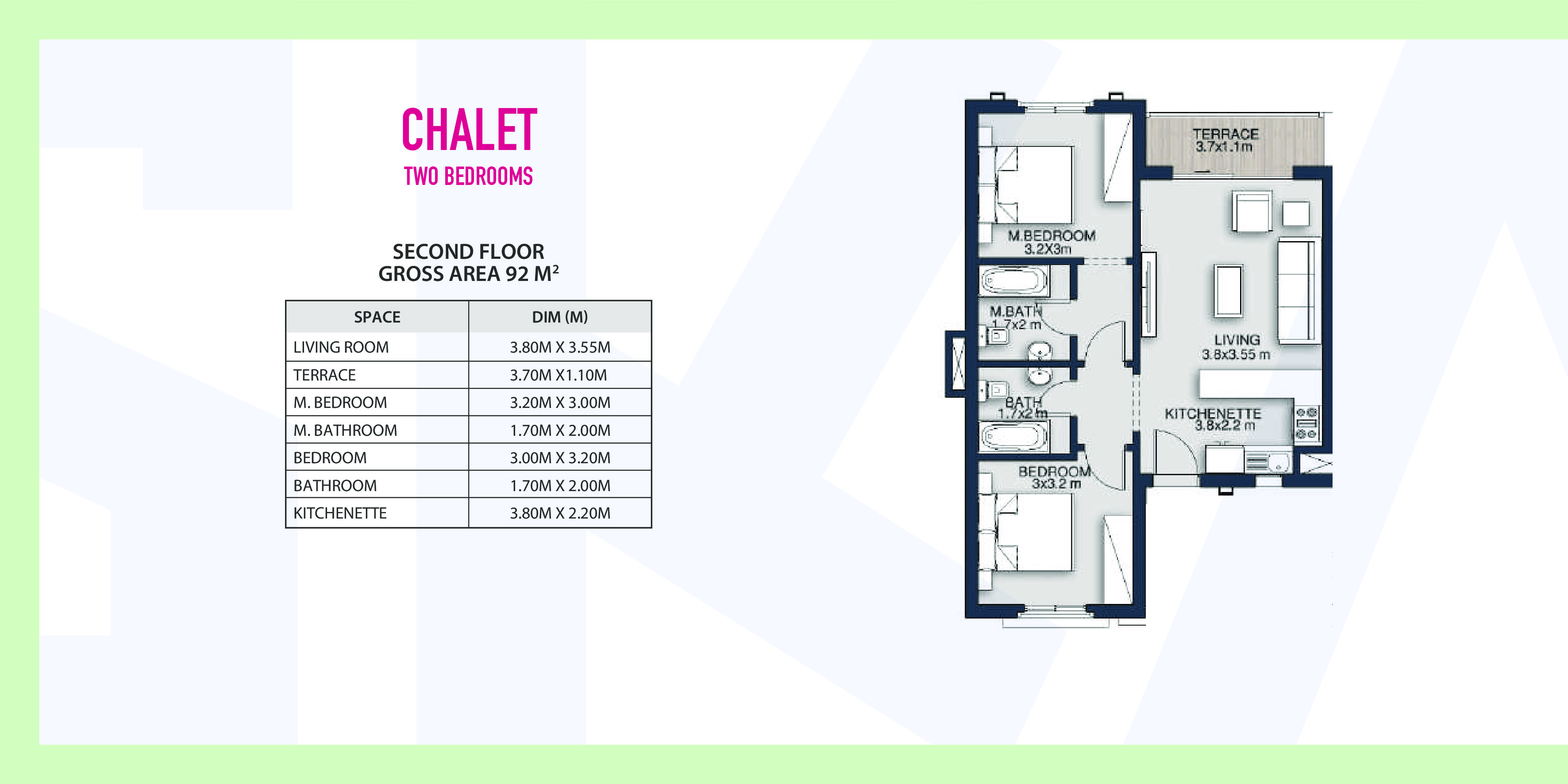 Floor plan for apartment at Jayd