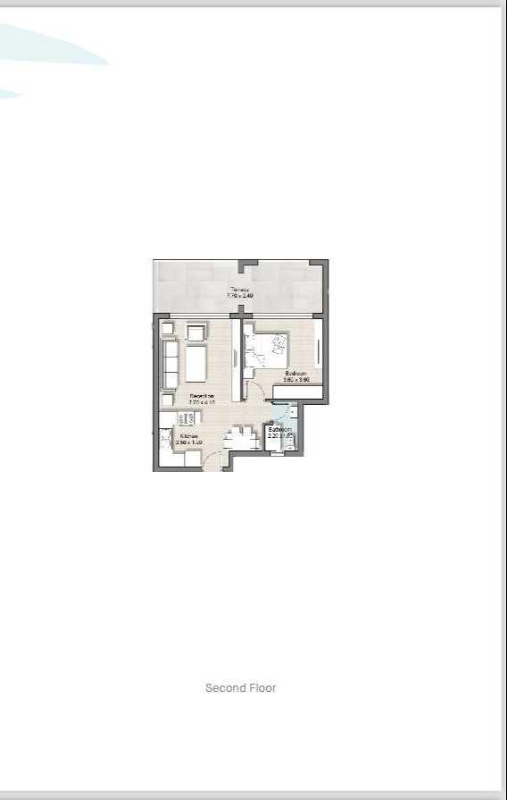 Floor plan for chalet at Hyde Park North - Seashore