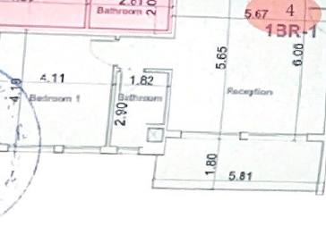 Floor plan for apartment at Bloomfields