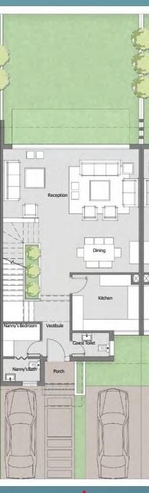 Floor plan for townhouse at Badya