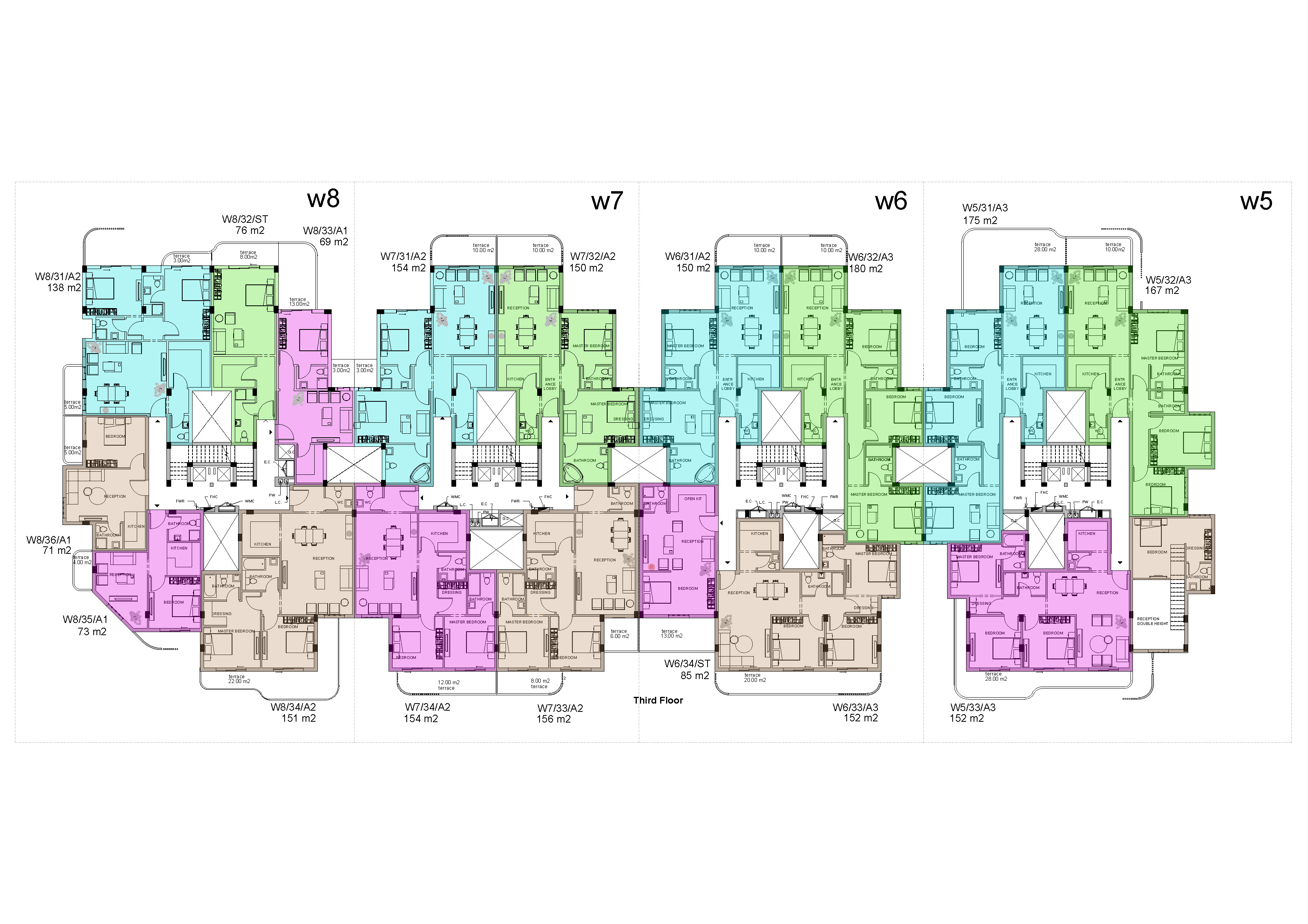 Floor plan for studio at White Residence