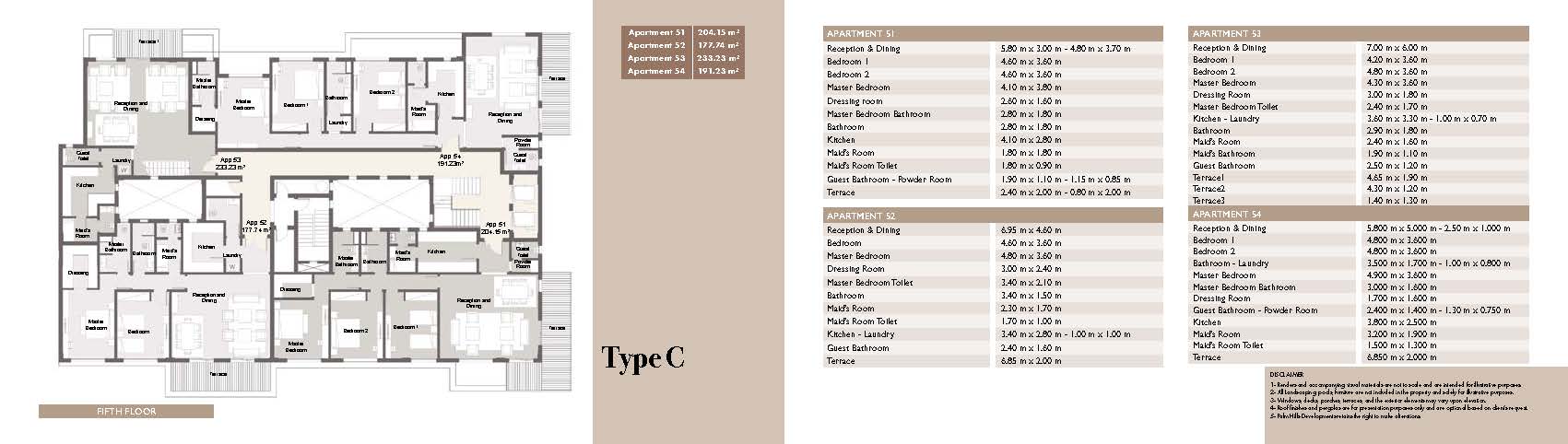 Floor plan for apartment at Palm Hills Alexandria
