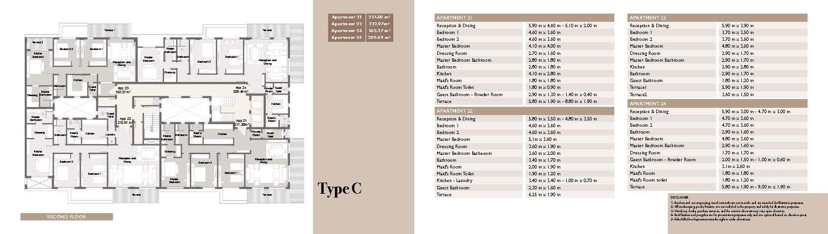 Floor plan for apartment at Palm Hills Alexandria