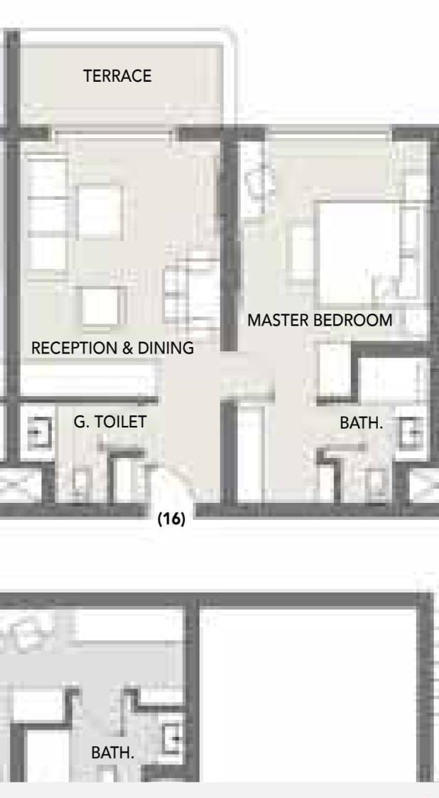 Floor plan for chalet at Hacienda West