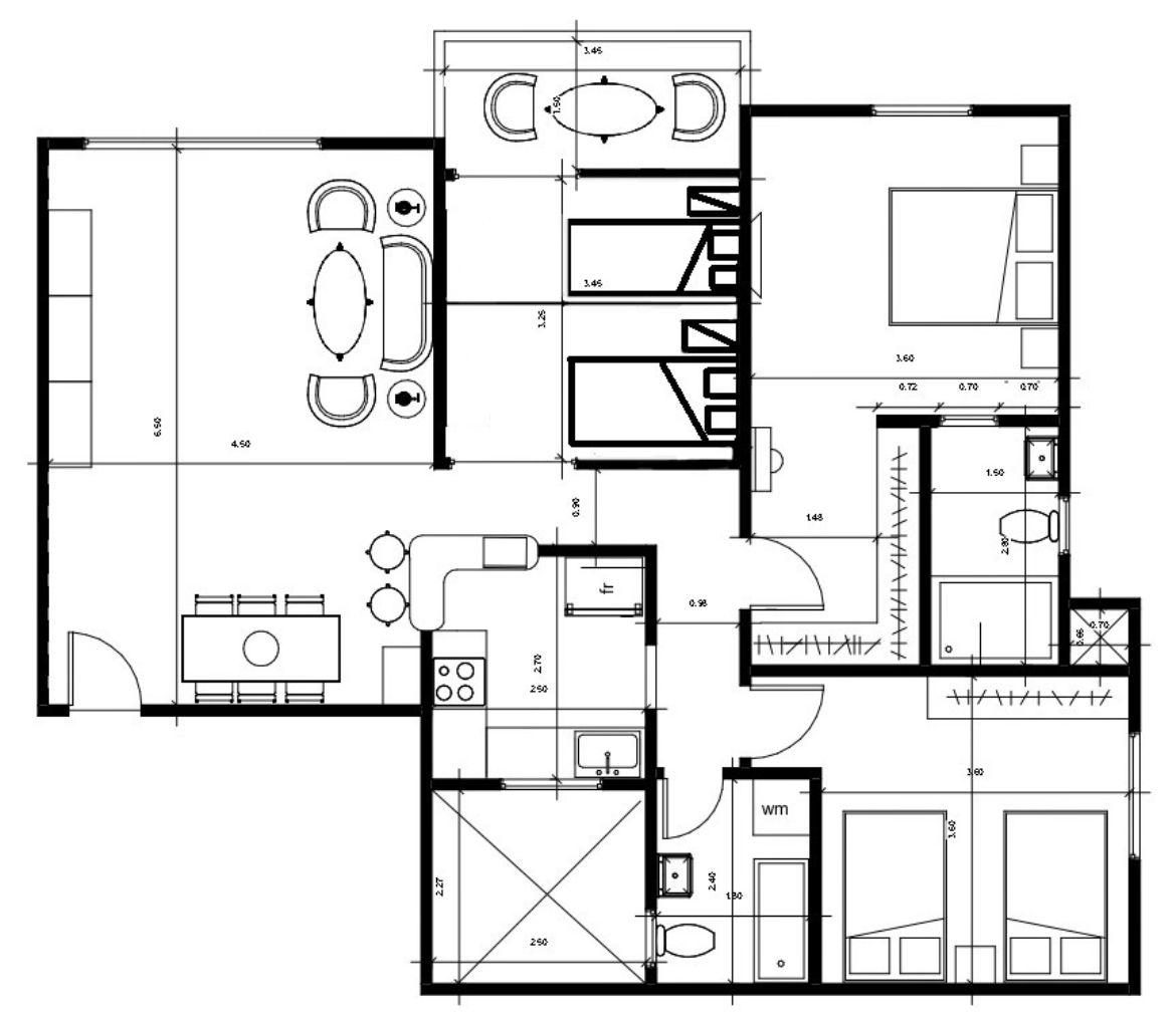 Floor plan for apartment at Taj City