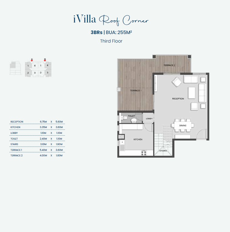 Floor plan for duplex at Aliva Mountain View Mostakbal City