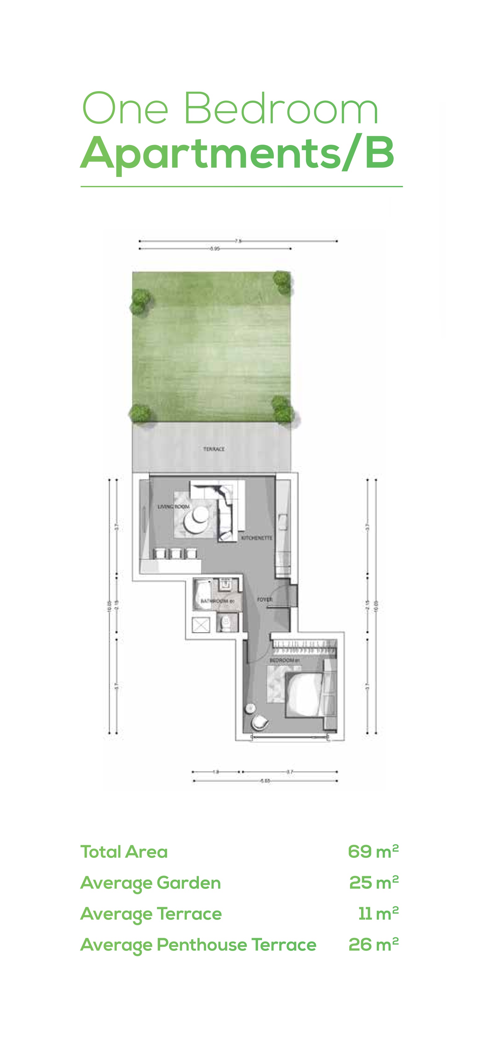 Floor plan for apartment at G Cribs