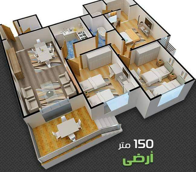 Floor plan for apartment at Kenz Compound