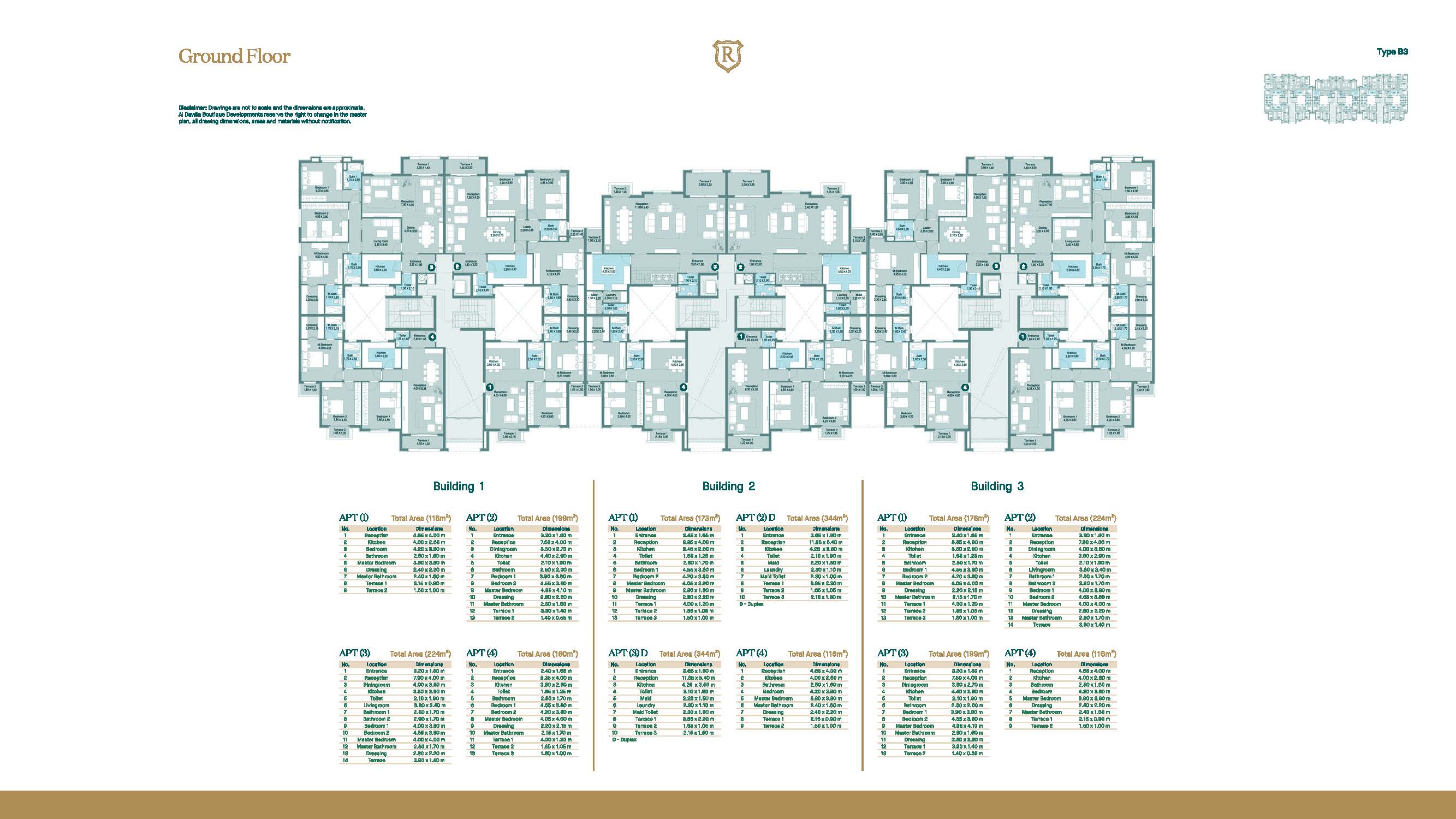 Floor plan for duplex at Regent's Square