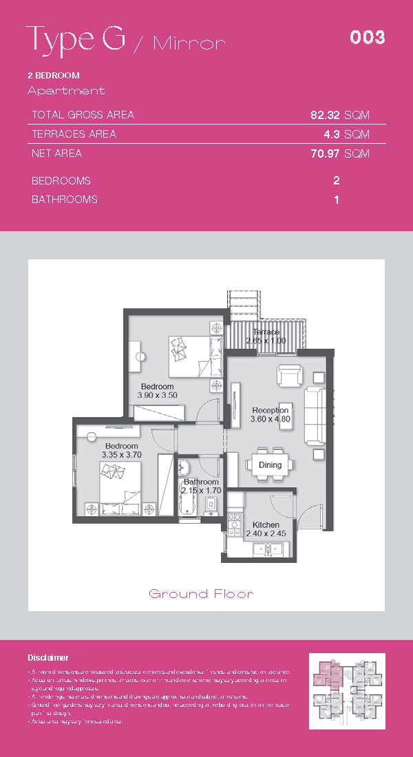 Floor plan for apartment at Ashgar City