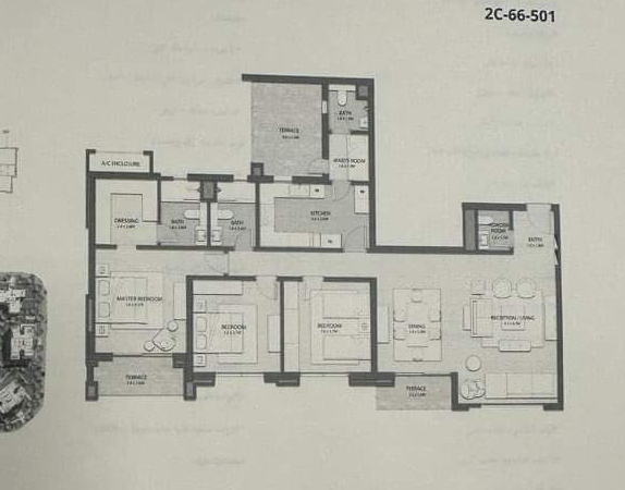 Floor plan for apartment at City Gate