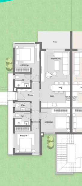 Floor plan for chalet at Hacienda Waters