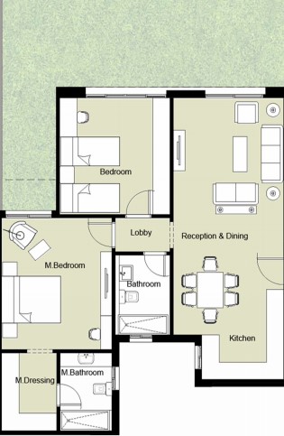 Floor plan for apartment at AZAD