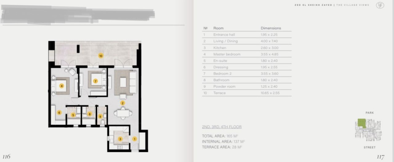 Floor plan for apartment at ZED