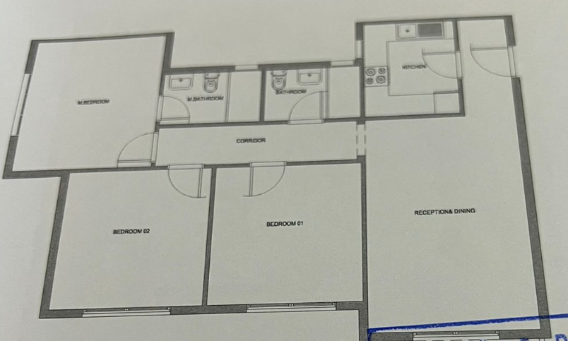 Floor plan for apartment at Aliva Mountain View Mostakbal City