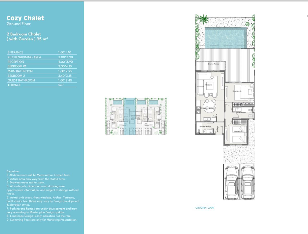 Floor plan for chalet at Summer
