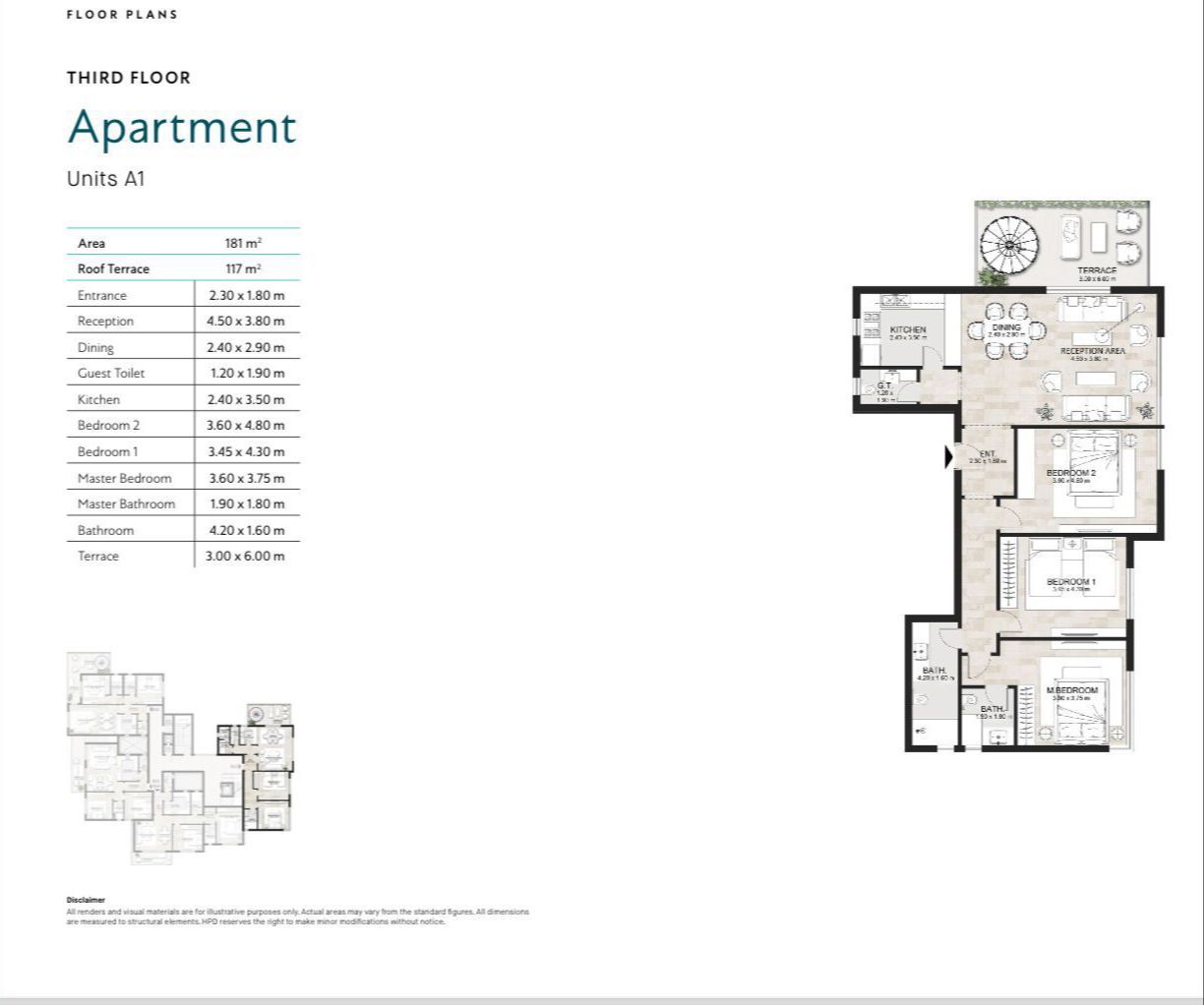 Floor plan for penthouse at Garden Lakes
