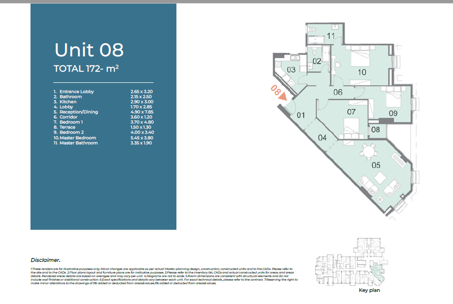 Floor plan for apartment at Il Latini City Edge